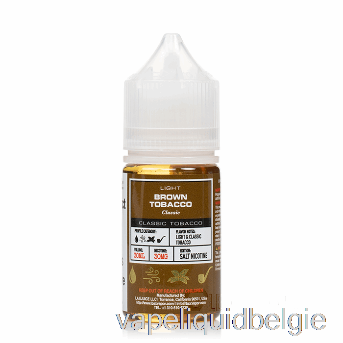 Vape Vloeibare Bruine Tabak - Bsx Salt-serie - 30ml 30mg